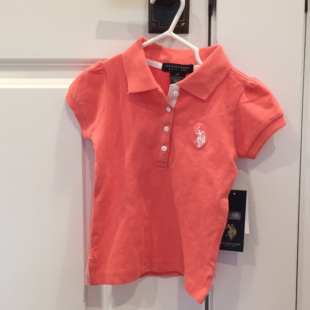 Brand NWT Girls Pink Polo